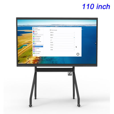 School Smart Interactive Panel For Classroom 110" LCD Writing All In One Interactive Flat Panel