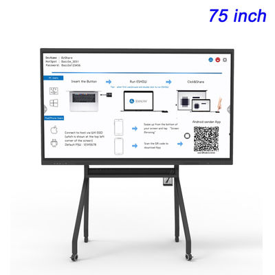 4K Ultra HD OPS PC Smart Interactive LCD Touch Screen 75 Inch Custom