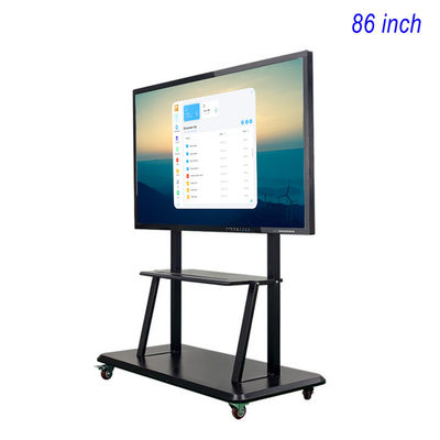 3840*2160px Electronic All In One Touch Whiteboard 86 Inch Smart Board FCC Approval