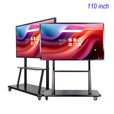 Dual System Smart Interactive Flat Board Digital Board 3840×2160px 110" Size