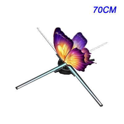 Museum And Educational Institutions Holographic 3D Projection Fan 70CM