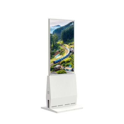 Multi-Touch Standalone Transparent Signage Display Commercial Clear Digital Display