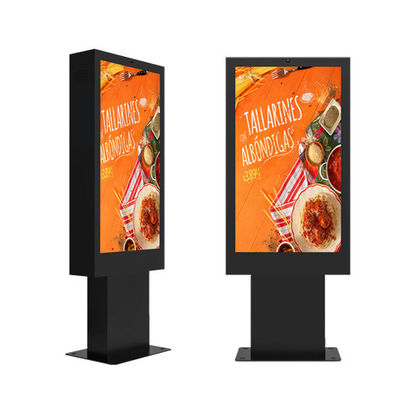 16.7M 55 Inch Billboard Lcd Screen Advertising Outdoor Kiosk Digital Signage Floor Standing