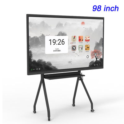 Education Smart Interactive LCD Touch Screen 3840×2160 98Inch Lcd Whiteboard