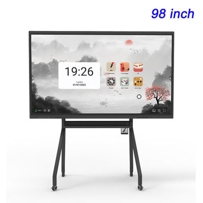 Education Smart Interactive LCD Touch Screen 3840×2160 98Inch Lcd Whiteboard