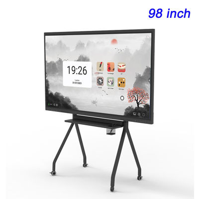 Education Smart Interactive LCD Touch Screen 3840×2160 98Inch Lcd Whiteboard