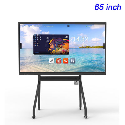 Dual OS 65 Inch Interactive LCD Touch Screen 4K 65in Finger Touch Interactive Whiteboard