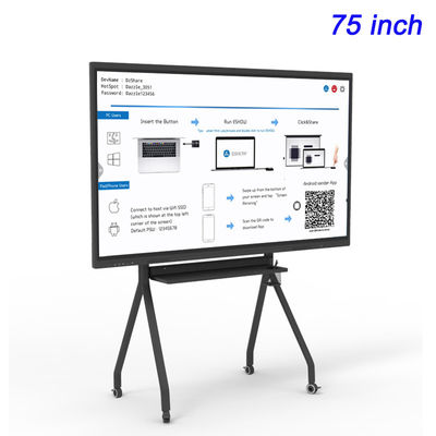 4K Ultra HD OPS PC Smart Interactive LCD Touch Screen 75 Inch Custom