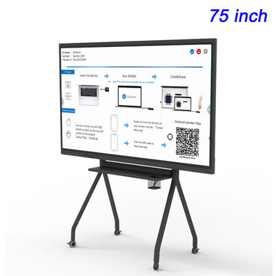4K Ultra HD OPS PC Smart Interactive LCD Touch Screen 75 Inch Custom