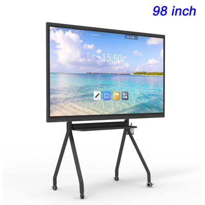 UHD 4K Touch Screen Board For Teaching 98" Smart Interactive Flat Panels