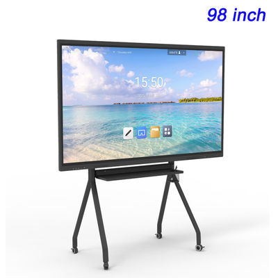 UHD 4K Touch Screen Board For Teaching 98" Smart Interactive Flat Panels