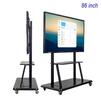 3840*2160px Electronic All In One Touch Whiteboard 86 Inch Smart Board FCC Approval