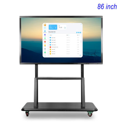 3840*2160px Electronic All In One Touch Whiteboard 86 Inch Smart Board FCC Approval
