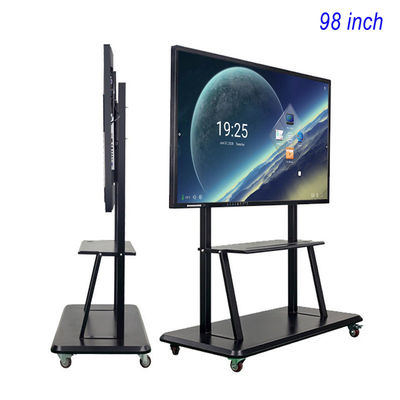 Meetings Smart Board 98 Inch Interactive Panel ROHS FCC  Electronic Interactive Whiteboard