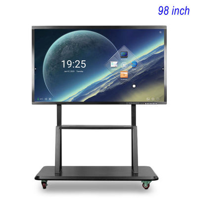 Meetings Smart Board 98 Inch Interactive Panel ROHS FCC  Electronic Interactive Whiteboard