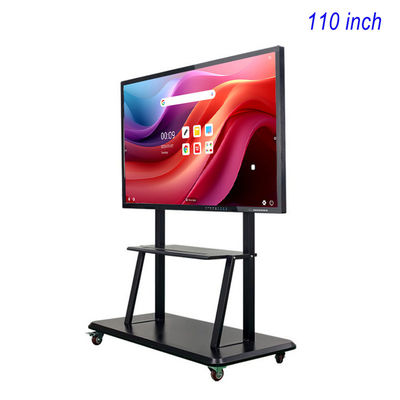 Dual System Smart Interactive Flat Board Digital Board 3840×2160px 110" Size