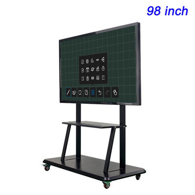 3840×2160 98 Inch Lcd Interactive Whiteboard 300-350cd/m2 For Presentations Meetings
