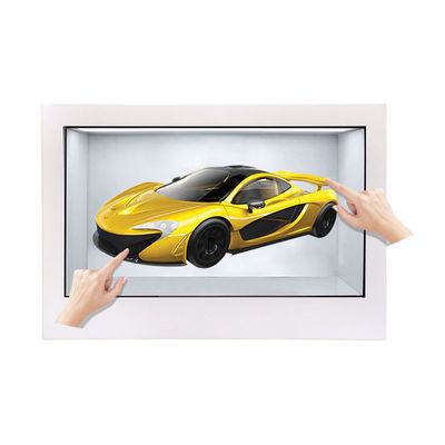Dual OS Interactive Clear Transparent LCD Screen Box With WiFi For Real Time Updates
