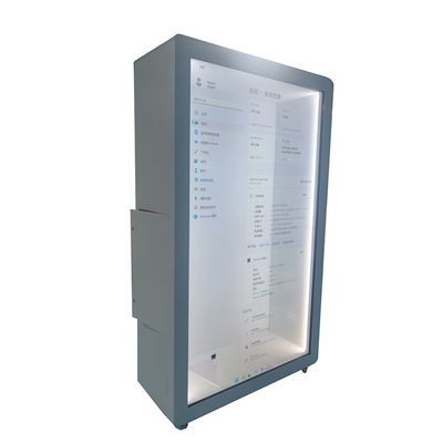 86 Inch 3D Holographic Clear Lcd Display Cabinet AI Digital Human  2160 X 3840