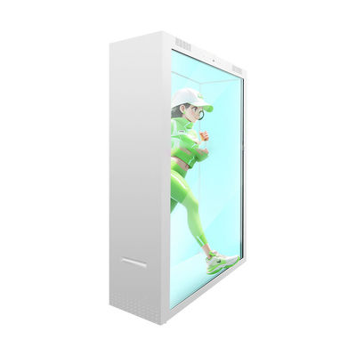 3d Hologram Transparent LCD Screen 98 Inch  Showcase Box Jewelry Museum Exhibition With Camera And Mic-TK