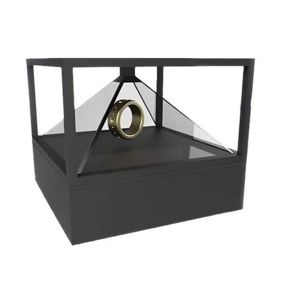 180Degree And 360Degree 3d Holographic Touch Display Cabinets Customizable Transparent