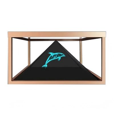 Exhibition Hall 3d Holographic Screen 270 Degree Transparent Design Android Operating System