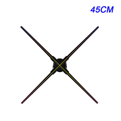 Dustproof 45cm Smart Wifi 3d Hologram Projector Fan Wireless For Airports And Hotels