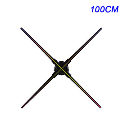 Dynamic LED Holographic 3D Projection Fan For Nightclubs And Shopping Malls 3D Visual Effects