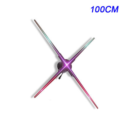 Dynamic LED Holographic 3D Projection Fan For Nightclubs And Shopping Malls 3D Visual Effects
