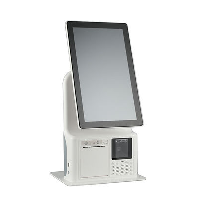 15.6 inch Ergonomic Self Service Touch Screen Kiosks With Adjustable Height  Kiosk Self Ordering
