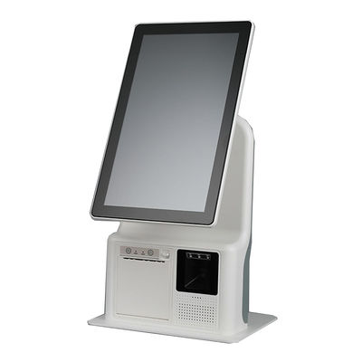15.6 inch Ergonomic Self Service Touch Screen Kiosks With Adjustable Height  Kiosk Self Ordering