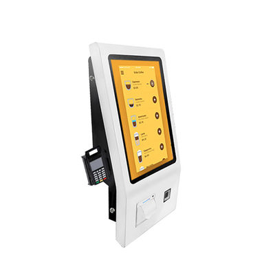 350 Cd/㎡ Food Ordering Kiosk Machine 27in With Voice Assistance