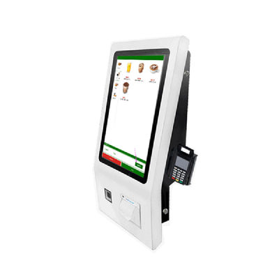 350 Cd/㎡ Food Ordering Kiosk Machine 27in With Voice Assistance