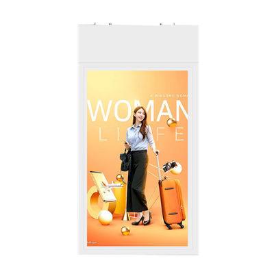 Hanging Wall Mounted Window LCD Display Menu Board 1080P For Restaurant Coffee Shop