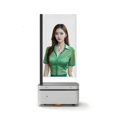 Ultra Thin 4K Resolution Transparent Oled Screen With Rechargeable Battery Movable Digital Signage