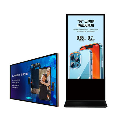 Floor Standing Android Digital Signage Lcd Advertising Display Video