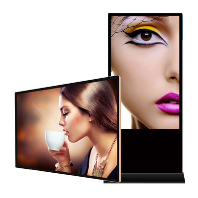 Fullscreen 75" 85" 4K LCD Floor Standing Lcd Advertising Player For Indoor Screen Advertising