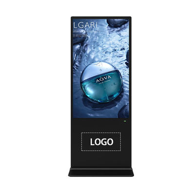 Indoor Vertical Digital Signage Touch Display  Totem Equipped With 8 Array Mic 4K Ultra HD Resolution