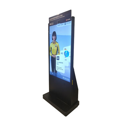 55 Inch All In One Interactive 3d Hologram Box Screen AI Digital Poster For Subway