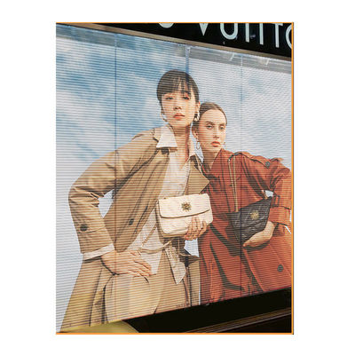 Adhesive Super Thin Flexible Transparent Led Screen Film For Glass Video Walls And Advertising