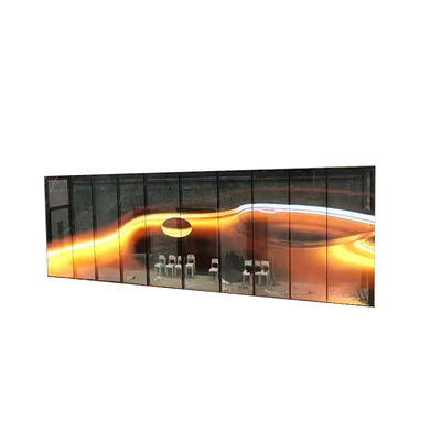 Adhesive Super Thin Flexible Transparent Led Screen Film For Glass Video Walls And Advertising