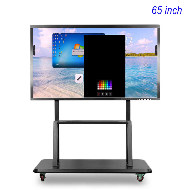 UHD 65 Inch Interactive Flat Panel Smart Board With Stylus touch screen ...